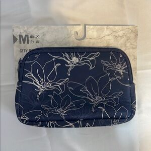 Navy Floral Belt Bag